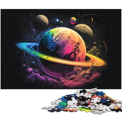 Galaxie-Planeten-Puzzle, 1000 Teile, Holzpuzzle, Denksportaufgabe, Teenager und Heimdekoration, 50 x 75 cm / 19,68 x 29,52 Zoll Galaxie-Planeten-Puzzle, 1000 Teile, Holzpuzzle, Denksportaufgabe, Teenager und Heimdekoration, 50 x 75 cm / 19,68 x 29,52 Zoll von JIANGENNF