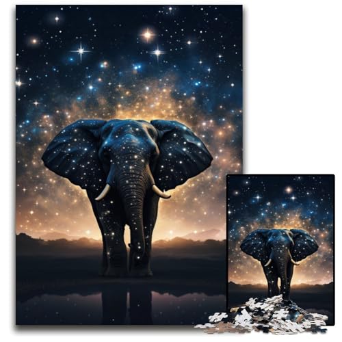 Galaxies Elephants 1000-teiliges Puzzle, anspruchsvolle Puzzles, interaktives Familienspiel, Denksportaufgabe, Lernspielzeug, 50x75cm/19,68x29,52 Zoll Galaxies Elephants 1000-teiliges Puzzle, anspruchsvolle Puzzles, interaktives Familienspiel, Denksportaufgabe, Lernspielzeug, 50x75cm/19,68x29,52 Zoll von JIANGENNF