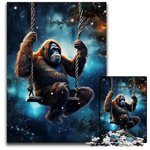 Galaxies Orang-Utans 1000-teiliges Puzzle, anspruchsvolle Puzzles, interaktives Familienspiel, Gehirn-Herausforderung, Lernspielzeug, 26x38cm/10,23x14,96 Zoll Galaxies Orang-Utans 1000-teiliges Puzzle, anspruchsvolle Puzzles, interaktives Familienspiel, Gehirn-Herausforderung, Lernspielzeug, 26x38cm/10,23x14,96 Zoll von JIANGENNF
