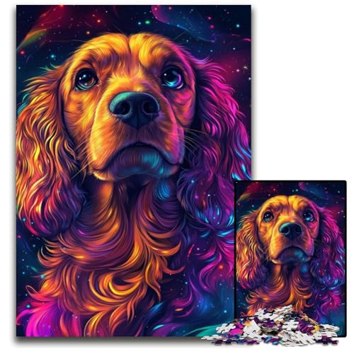 Galaxy Dog Puzzle für Erwachsene, 1000 Teile, anspruchsvolle Puzzles, anspruchsvolles Denkspiel für Teenager, Spaß für den Familienspieleabend, 26x38cm/10,23x14,96 Zoll von JIANGENNF