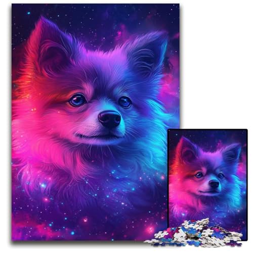 Galaxy Dog Puzzles 1000 Teile für Erwachsene, Puzzles, Denkspiel, interaktives Familienspiel, geeignet für Kinder ab 14 Jahren, 26x38cm/10,23x14,96 Zoll von JIANGENNF