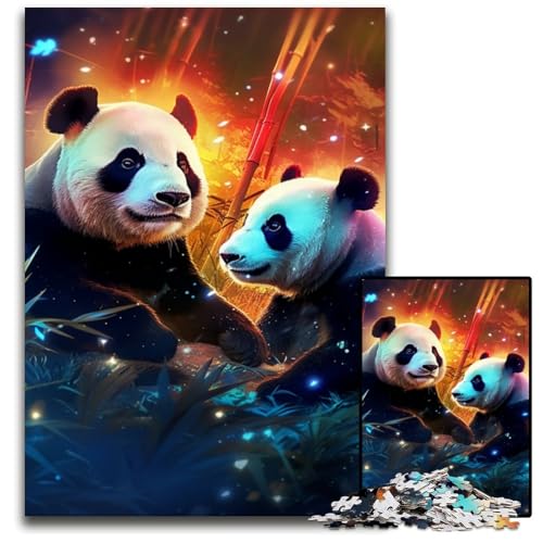 Galaxy Panda 1000-teiliges Puzzle, anspruchsvolle Puzzles, interaktives Familienspiel, Denksportaufgabe, Lernspielzeug, 50x75cm/19,68x29,52 Zoll Galaxy Panda 1000-teiliges Puzzle, anspruchsvolle Puzzles, interaktives Familienspiel, Denksportaufgabe, Lernspielzeug, 50x75cm/19,68x29,52 Zoll von JIANGENNF
