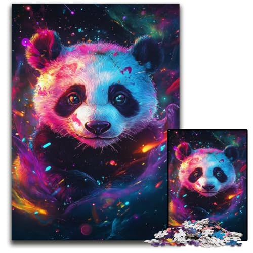 Galaxy Panda 1000-teiliges Puzzle aus Holz für Erwachsene für Reiseliebhaber und Paare, anspruchsvolles Spielzeug 50x75cm/19,68x29,52 Zoll von JIANGENNF