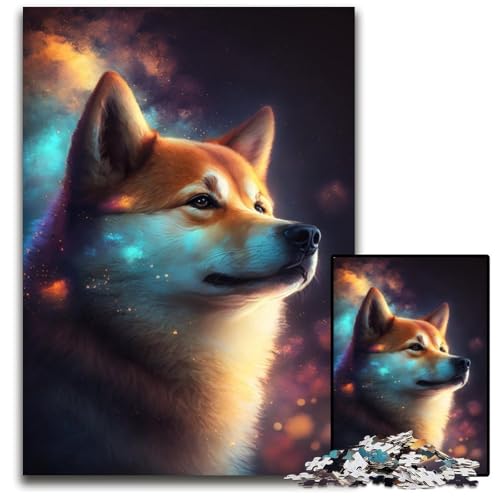 Galaxy Shiba Inu 1000-teiliges Puzzle, anspruchsvolle Puzzles, interaktives Familienspiel, Denksportaufgabe, Lernspielzeug, 50x75cm/19,68x29,52 Zoll Galaxy Shiba Inu 1000-teiliges Puzzle, anspruchsvolle Puzzles, interaktives Familienspiel, Denksportaufgabe, Lernspielzeug, 50x75cm/19,68x29,52 Zoll von JIANGENNF