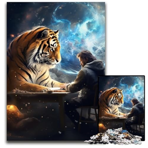 Galaxy Tiger Piano 1000-teiliges Puzzle, anspruchsvolle Puzzles, interaktives Familienspiel, Denksportaufgabe, Lernspielzeug, 50x75cm/19,68x29,52 Zoll Galaxy Tiger Piano 1000-teiliges Puzzle, anspruchsvolle Puzzles, interaktives Familienspiel, Denksportaufgabe, Lernspielzeug, 50x75cm/19,68x29,52 Zoll von JIANGENNF