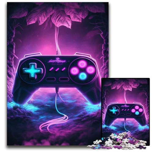 Gaming-Controller, 1000-teiliges Puzzle für Erwachsene, anspruchsvolles Denkspiel – entspannendes Spielzeug für Teenager, 26x38cm/10,23x14,96 Zoll von JIANGENNF