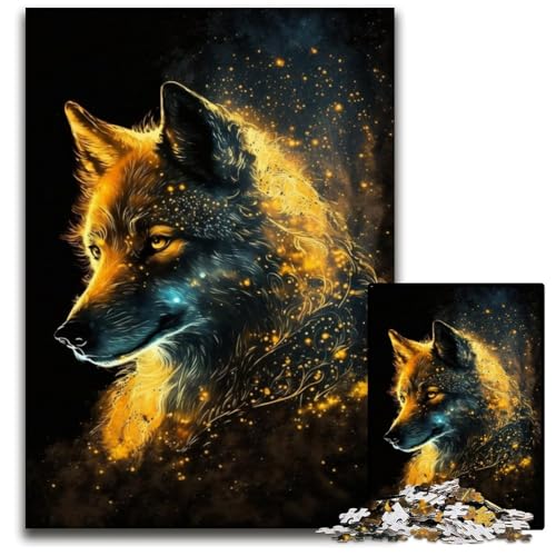 Gold Pervert 1000-teiliges Puzzle aus Holz für Erwachsene für Reiseliebhaber und Paare, anspruchsvolles Spielzeug, 50x75cm/19,68x29,52 Zoll von JIANGENNF