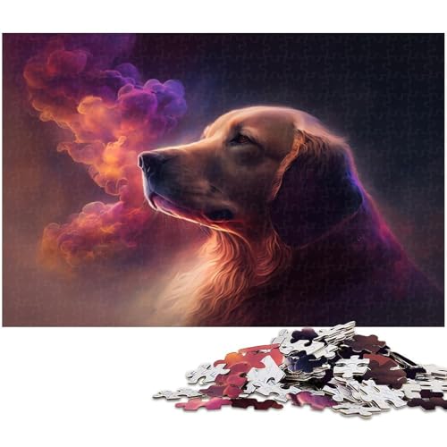 Golden Retriever Dog Nebula Puzzle 1000 Teile für Erwachsene. Schwierige Puzzles für Erwachsene. Spaß bei Aktivitäten zu Hause, Geburtstagsgeschenk, Reisegeschenk. 26 x 38 cm / 10,23 x 14,96 Zoll Golden Retriever Dog Nebula Puzzle 1000 Teile für Erwachsene. Schwierige Puzzles für Erwachsene. Spaß bei Aktivitäten zu Hause, Geburtstagsgeschenk, Reisegeschenk. 26 x 38 cm / 10,23 x 14,96 Zoll von JIANGENNF