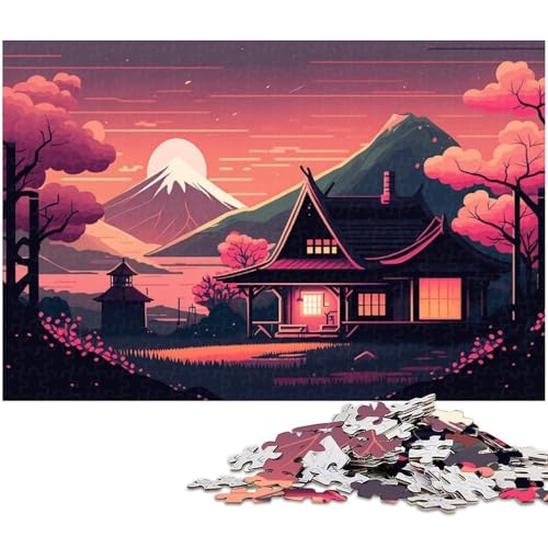 Haus-Puzzle im japanischen Stil, 1000 Teile für Erwachsene, schwierige Puzzles für Erwachsene, anspruchsvolles Denkspiel – entspannendes Spielzeug für Teenager, 50 x 75 cm / 19,68 x 29,52 Zoll Haus-Puzzle im japanischen Stil, 1000 Teile für Erwachsene, schwierige Puzzles für Erwachsene, anspruchsvolles Denkspiel – entspannendes Spielzeug für Teenager, 50 x 75 cm / 19,68 x 29,52 Zoll von JIANGENNF