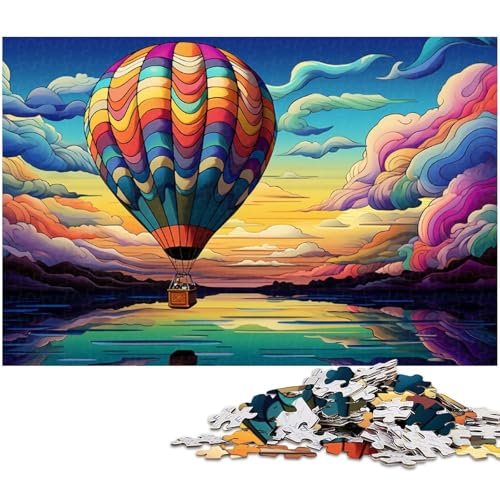 Heißluftballon, 1000-teiliges Puzzle für Erwachsene, schwierige Rätsel für Erwachsene, anspruchsvolles Denkspiel für Teenager, Spaß für den Familienspieleabend, 50 x 75 cm / 19,68 x 29,52 Zoll Heißluftballon, 1000-teiliges Puzzle für Erwachsene, schwierige Rätsel für Erwachsene, anspruchsvolles Denkspiel für Teenager, Spaß für den Familienspieleabend, 50 x 75 cm / 19,68 x 29,52 Zoll von JIANGENNF