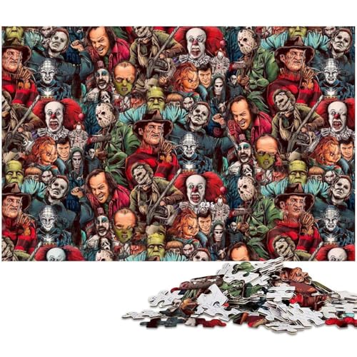 Horror-Monster-Puzzle 1000 Teile für Erwachsene. Schwierige Puzzles für Erwachsene. Spaß bei Aktivitäten zu Hause, Geburtstagsgeschenk, Reisegeschenk. 26 x 38 cm / 10,23 x 14,96 Zoll Horror-Monster-Puzzle 1000 Teile für Erwachsene. Schwierige Puzzles für Erwachsene. Spaß bei Aktivitäten zu Hause, Geburtstagsgeschenk, Reisegeschenk. 26 x 38 cm / 10,23 x 14,96 Zoll von JIANGENNF