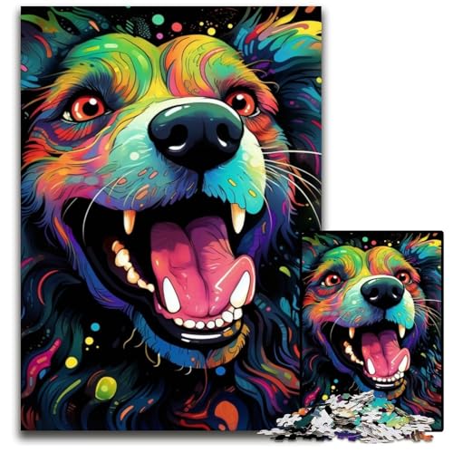Hunde-Puzzle, 1000 Teile, anspruchsvolle Puzzles, interaktives Familienspiel, Denksportaufgabe, Lernspielzeug, 50x75cm/19,68x29,52 Zoll Hunde-Puzzle, 1000 Teile, anspruchsvolle Puzzles, interaktives Familienspiel, Denksportaufgabe, Lernspielzeug, 50x75cm/19,68x29,52 Zoll von JIANGENNF