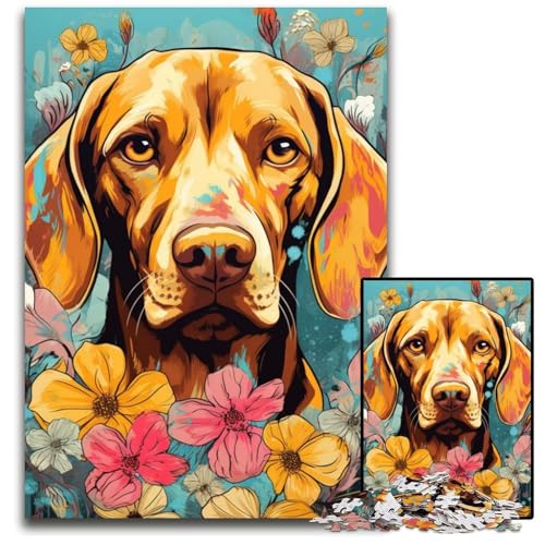 Hundepuzzle 1000 Teile für Erwachsene, Puzzle, Denkspiel, interaktives Familienspiel, geeignet für Kinder ab 14 Jahren, 26x38cm/10,23x14,96 Zoll von JIANGENNF
