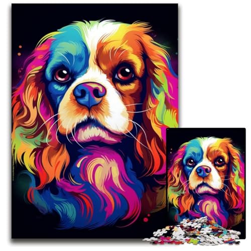 Hundepuzzle 1000 Teile für Erwachsene, Puzzle, Denkspiel, interaktives Familienspiel, geeignet für Kinder ab 14 Jahren, 26x38cm/10,23x14,96 Zoll von JIANGENNF