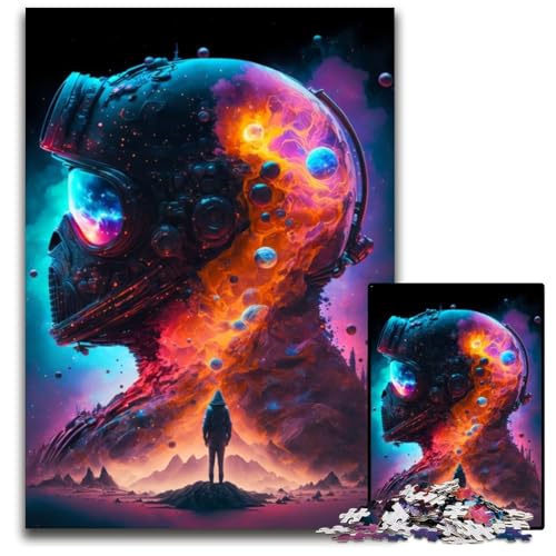 Ich Bin der Kosmos Puzzle 1000 Teile für Erwachsene Puzzle Denkspiel für Teenager, 26x38cm/10,23x14,96 Zoll von JIANGENNF