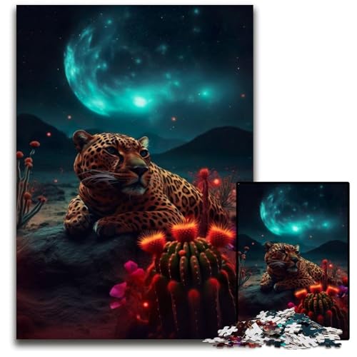 Jaguar auf dem Mars-Puzzle für 1000 Teile aus Pappe, Denksportaufgabe, Teenager und zur Heimdekoration, 26x38cm/10,23x14,96 Zoll Jaguar auf dem Mars-Puzzle für 1000 Teile aus Pappe, Denksportaufgabe, Teenager und zur Heimdekoration, 26x38cm/10,23x14,96 Zoll von JIANGENNF