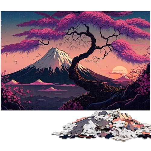 Japan Fuji Mountain Neon 1000-teiliges Puzzle für Erwachsene. Schwierige Rätsel für Erwachsene. Anspruchsvolles Denkspiel für Teenager, Spaß für den Familienspielabend, 26 x 38 cm / 10,23 x 14,96 Zoll Japan Fuji Mountain Neon 1000-teiliges Puzzle für Erwachsene. Schwierige Rätsel für Erwachsene. Anspruchsvolles Denkspiel für Teenager, Spaß für den Familienspielabend, 26 x 38 cm / 10,23 x 14,96 Zoll von JIANGENNF