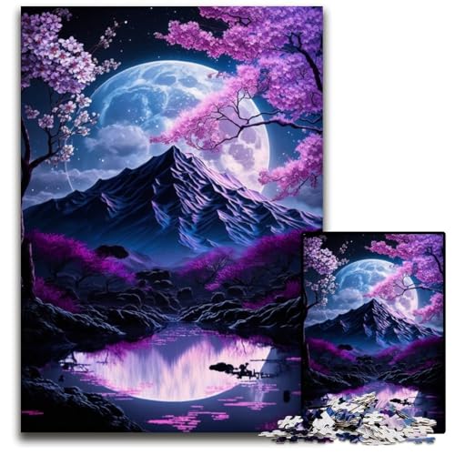 Kirschblüten-Berg-Puzzle 1000 Teile für Erwachsene. Holzpuzzle für Erwachsene. Anspruchsvolles Denkspiel – Entspannendes Spielzeug für Teenager. 50x75cm/19,68x29,52 Zoll Kirschblüten-Berg-Puzzle 1000 Teile für Erwachsene. Holzpuzzle für Erwachsene. Anspruchsvolles Denkspiel – Entspannendes Spielzeug für Teenager. 50x75cm/19,68x29,52 Zoll von JIANGENNF
