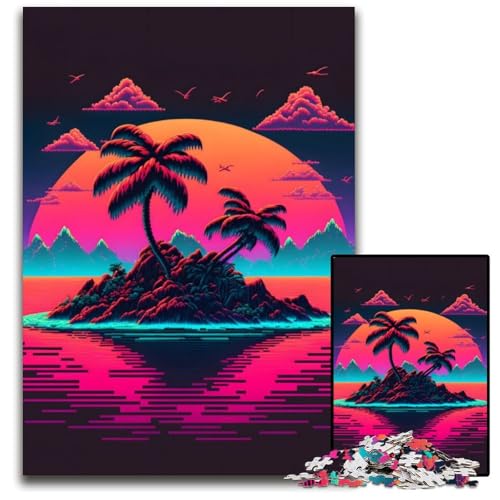 Kleines Tropeninsel-Puzzle mit 1000 Teilen für Erwachsene. Anspruchsvolles Denkspiel – Entspannendes Spielzeug für Teenager, 26x38cm/10,23x14,96 Zoll Kleines Tropeninsel-Puzzle mit 1000 Teilen für Erwachsene. Anspruchsvolles Denkspiel – Entspannendes Spielzeug für Teenager, 26x38cm/10,23x14,96 Zoll von JIANGENNF