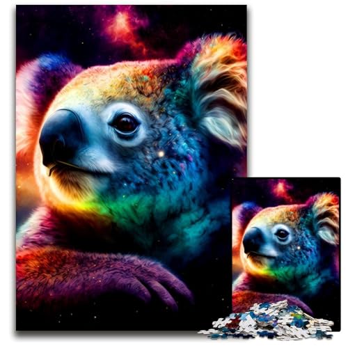 Koala-Puzzle 1000 Teile für Erwachsene, Puzzle für Erwachsene, interaktives Familienspiel, Denksportaufgabe, Lernspielzeug, 50x75cm/19,68x29,52 Zoll von JIANGENNF
