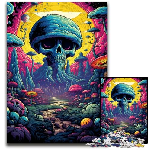 Kosmisches Totenkopf-Puzzle, 1000 Teile, für Erwachsene, Unmögliches Puzzle für Erwachsene, Herausforderndes DIY-Denkspiel, perfektes Familienspiel oder dekoratives Geschenk, 50x75cm/19,68x29,52 Zoll Kosmisches Totenkopf-Puzzle, 1000 Teile, für Erwachsene, Unmögliches Puzzle für Erwachsene, Herausforderndes DIY-Denkspiel, perfektes Familienspiel oder dekoratives Geschenk, 50x75cm/19,68x29,52 Zoll von JIANGENNF