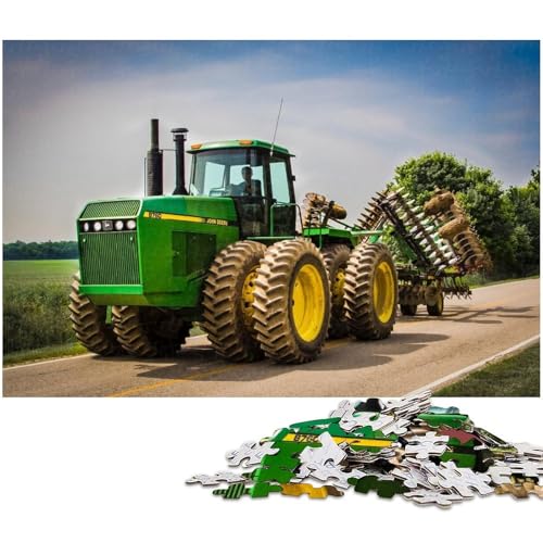 Landwirtschaftliche Werkzeuge Traktoren 1000-teiliges Puzzle Kartonpuzzle DIY-Dekoration, Gehirn-Herausforderung, für Erwachsene, Familie, 26 x 38 cm / 10,23 x 14,96 Zoll Landwirtschaftliche Werkzeuge Traktoren 1000-teiliges Puzzle Kartonpuzzle DIY-Dekoration, Gehirn-Herausforderung, für Erwachsene, Familie, 26 x 38 cm / 10,23 x 14,96 Zoll von JIANGENNF