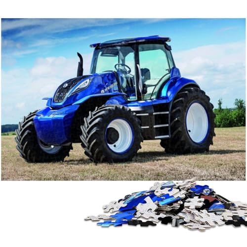 Landwirtschaftliche Werkzeuge Traktoren 1000-teiliges Puzzle für Erwachsene. Herausforderndes DIY-Denkspiel, perfektes Familienspiel oder dekoratives Geschenk 26 x 38 cm / 10,23 x 14,96 Zoll von JIANGENNF