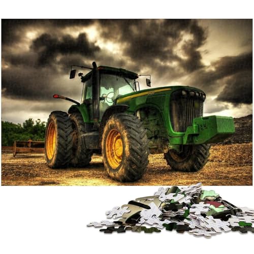 Landwirtschaftliche Werkzeuge Traktoren Puzzle für Erwachsene 1000 Teile Puzzle für Erwachsene Perfekte Heim- oder Bürodekoration, 50 x 75 cm / 19,68 x 29,52 Zoll von JIANGENNF