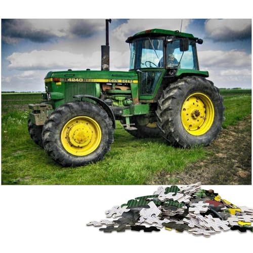 Landwirtschaftliche Werkzeuge Traktoren Puzzles für 1000 Teile Kartonpuzzles Herausforderndes DIY-Denkspiel, perfektes Familienspiel oder dekoratives Geschenk 26 x 38 cm / 10,23 x 14,96 Zoll von JIANGENNF