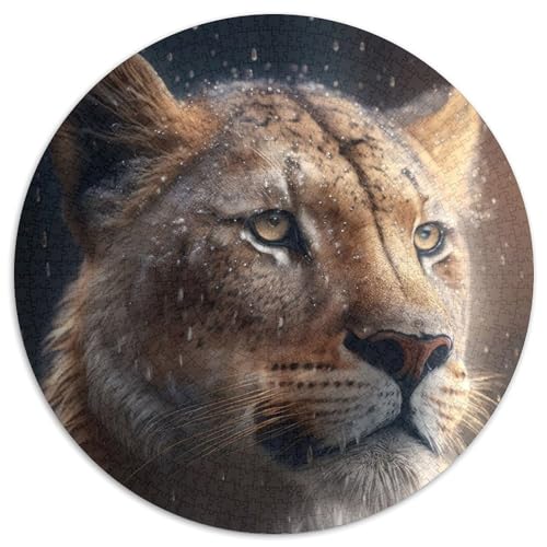 Liger im Regen Puzzle für Erwachsene,1000 Teile,1000-teiliges rundes Puzzle für Erwachsene zum Entspannen und Herausfordern,farbenfrohe Kunst zur Heimdekoration, Freunde Liger im Regen Puzzle für Erwachsene,1000 Teile,1000-teiliges rundes Puzzle für Erwachsene zum Entspannen und Herausfordern,farbenfrohe Kunst zur Heimdekoration, Freunde von JIANGENNF