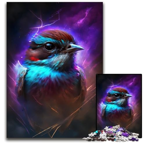 Lightning Sparrow 1000-teiliges Puzzle, anspruchsvolle Puzzles, interaktives Familienspiel, Denksportaufgabe, Lernspielzeug, 26x38cm/10,23x14,96 Zoll Lightning Sparrow 1000-teiliges Puzzle, anspruchsvolle Puzzles, interaktives Familienspiel, Denksportaufgabe, Lernspielzeug, 26x38cm/10,23x14,96 Zoll von JIANGENNF
