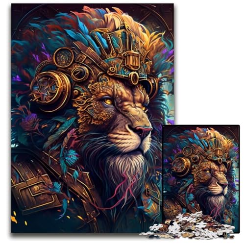 Löwenkrieger-Puzzle, 1000 Teile, anspruchsvolle Puzzles, interaktives Familienspiel, Denksportaufgabe, Lernspielzeug, 50x75cm/19,68x29,52 Zoll Löwenkrieger-Puzzle, 1000 Teile, anspruchsvolle Puzzles, interaktives Familienspiel, Denksportaufgabe, Lernspielzeug, 50x75cm/19,68x29,52 Zoll von JIANGENNF