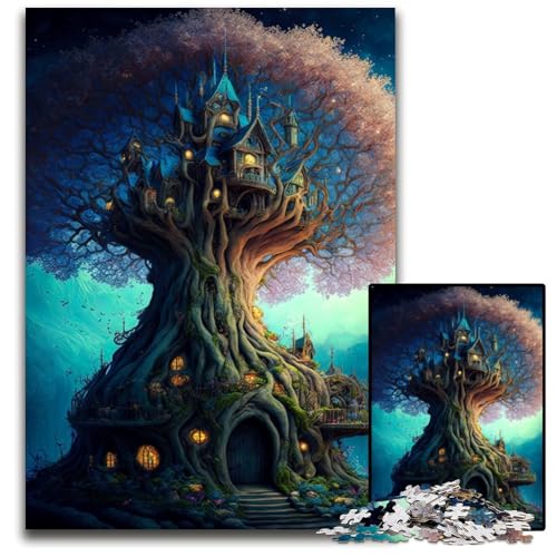 Märchen-Puzzle mit 1000 Teilen, Puzzle für Erwachsene, anspruchsvolles Denkspiel, entspannendes Spielzeug für Teenager, 26x38cm/10,23x14,96 Zoll von JIANGENNF