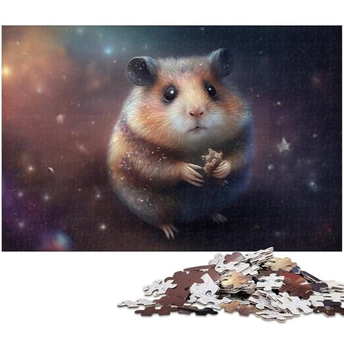 Magisches Hamster-Puzzle, 1000 Teile, für Erwachsene, Puzzle, perfekt für Teenager und Sammler, ideale Heimdekoration und Reisegeschenk, 50 x 75 cm / 19,68 x 29,52 Zoll Magisches Hamster-Puzzle, 1000 Teile, für Erwachsene, Puzzle, perfekt für Teenager und Sammler, ideale Heimdekoration und Reisegeschenk, 50 x 75 cm / 19,68 x 29,52 Zoll von JIANGENNF