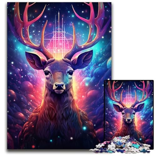 Mirage Deer Puzzle für Erwachsene, 1000 Teile, Kartonpuzzle, interaktives Familienspiel, Denksportaufgabe, Lernspielzeug, 26x38cm/10,23x14,96 Zoll Mirage Deer Puzzle für Erwachsene, 1000 Teile, Kartonpuzzle, interaktives Familienspiel, Denksportaufgabe, Lernspielzeug, 26x38cm/10,23x14,96 Zoll von JIANGENNF