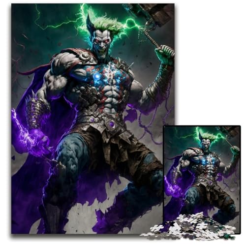Monster mit Hammer-Puzzle, 1000 Teile, für Erwachsene, Puzzle, Eltern, Partner, Freunde – ab 14 Jahren, 26x38cm/10,23x14,96 Zoll Monster mit Hammer-Puzzle, 1000 Teile, für Erwachsene, Puzzle, Eltern, Partner, Freunde – ab 14 Jahren, 26x38cm/10,23x14,96 Zoll von JIANGENNF