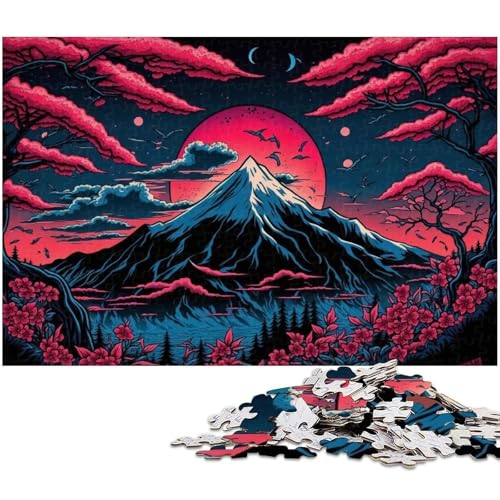 Mount Fuji 1000-teiliges Puzzle, Holzpuzzle, Denksportaufgabe, Teenager und Heimdekoration, 50 x 75 cm / 19,68 x 29,52 Zoll Mount Fuji 1000-teiliges Puzzle, Holzpuzzle, Denksportaufgabe, Teenager und Heimdekoration, 50 x 75 cm / 19,68 x 29,52 Zoll von JIANGENNF