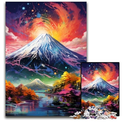 Mount Fuji 1000-teiliges Puzzle, anspruchsvolle Puzzles, interaktives Familienspiel, Gehirn-Herausforderung, Lernspielzeug, 50x75cm/19,68x29,52 Zoll Mount Fuji 1000-teiliges Puzzle, anspruchsvolle Puzzles, interaktives Familienspiel, Gehirn-Herausforderung, Lernspielzeug, 50x75cm/19,68x29,52 Zoll von JIANGENNF