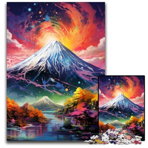 Mount Fuji Puzzle 1000 Teile für Erwachsene Puzzles für Erwachsene Perfekt für Familienfeiern, Geburtstage, Feiertage 26x38cm/10,23x14,96 Zoll Mount Fuji Puzzle 1000 Teile für Erwachsene Puzzles für Erwachsene Perfekt für Familienfeiern, Geburtstage, Feiertage 26x38cm/10,23x14,96 Zoll von JIANGENNF