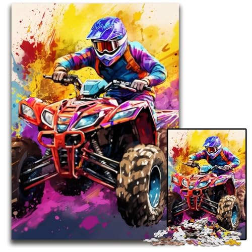 Mountainbike-Puzzle für Erwachsene, 1000 Puzzles aus Pappe, Denkspiel, interaktives Familienspiel, geeignet für Kinder ab 14 Jahren, 26x38cm/10,23x14,96 Zoll von JIANGENNF