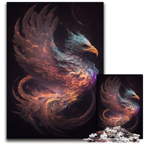 Mystic Griffin Puzzles für 1000 Teile, Holzpuzzle, Denksportaufgabe, Teenager und Heimdekoration, 50x75cm/19,68x29,52 Zoll von JIANGENNF