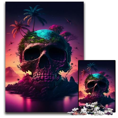 Mystischer Insel-Sonnenuntergang, 1000 Teile, Puzzle für Erwachsene, Puzzle für Erwachsene, Familienaktivität, Heimdekoration zum Selbermachen, 50x75cm/19,68x29,52 Zoll Mystischer Insel-Sonnenuntergang, 1000 Teile, Puzzle für Erwachsene, Puzzle für Erwachsene, Familienaktivität, Heimdekoration zum Selbermachen, 50x75cm/19,68x29,52 Zoll von JIANGENNF