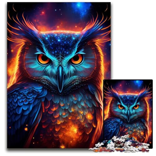 Nebula Owl Puzzle 1000 Teile Papppuzzles Weihnachten, Halloween, Ostern, Neujahr 26x38cm/10,23x14,96 Zoll Nebula Owl Puzzle 1000 Teile Papppuzzles Weihnachten, Halloween, Ostern, Neujahr 26x38cm/10,23x14,96 Zoll von JIANGENNF
