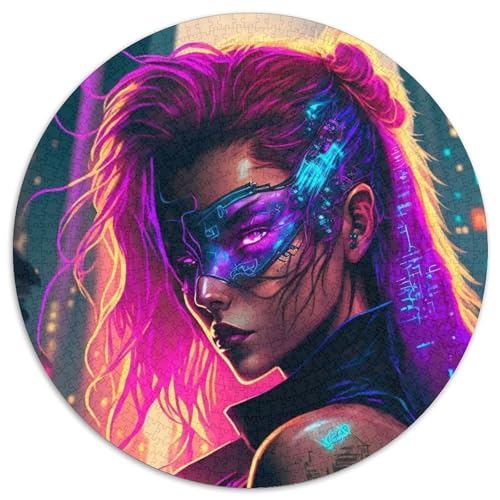 Neon Girls Puzzle, 1000 Teile, Kartonpuzzle für Erwachsene, Geburtstagsgeschenkidee, anspruchsvolles Denkspiel (Größe 67,5 x 67,5 cm) von JIANGENNF