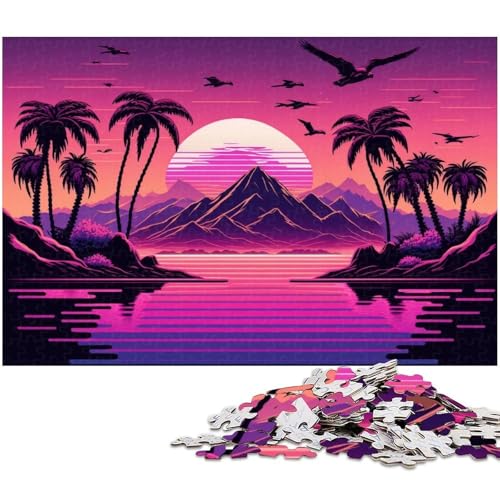 Neon-Retro-Landschaftspuzzle 1000 Teile für Erwachsene. Schwierige Puzzles für Erwachsene. Herausforderndes Denkspiel – Entspannendes Spielzeug für Teenager. 50 x 75 cm / 19,68 x 29,52 Zoll Neon-Retro-Landschaftspuzzle 1000 Teile für Erwachsene. Schwierige Puzzles für Erwachsene. Herausforderndes Denkspiel – Entspannendes Spielzeug für Teenager. 50 x 75 cm / 19,68 x 29,52 Zoll von JIANGENNF