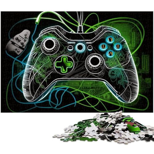 Neongrünes Spiel, 1000-teiliges Puzzle für Erwachsene, Holzpuzzle, DIY-Dekoration, Gehirn-Herausforderung, für Erwachsene, Familie, 50 x 75 cm / 19,68 x 29,52 Zoll Neongrünes Spiel, 1000-teiliges Puzzle für Erwachsene, Holzpuzzle, DIY-Dekoration, Gehirn-Herausforderung, für Erwachsene, Familie, 50 x 75 cm / 19,68 x 29,52 Zoll von JIANGENNF