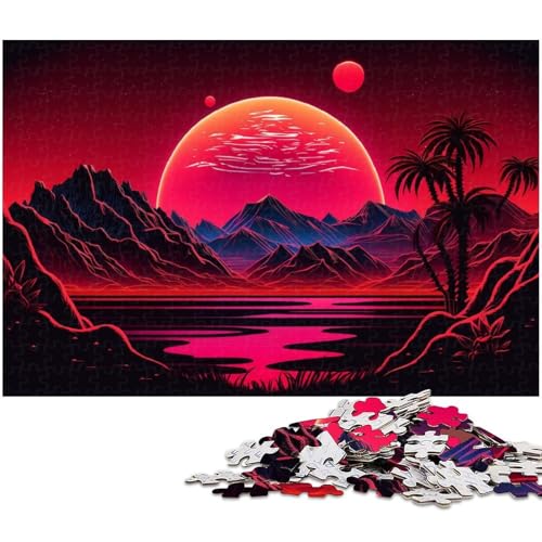 Neonlandschaft, 1000-teiliges Puzzle für Erwachsene, Puzzle für Erwachsene, Gehirn-Herausforderung, Geschenk, pädagogische Aktivität für Teenager, 26 x 38 cm / 10,23 x 14,96 Zoll Neonlandschaft, 1000-teiliges Puzzle für Erwachsene, Puzzle für Erwachsene, Gehirn-Herausforderung, Geschenk, pädagogische Aktivität für Teenager, 26 x 38 cm / 10,23 x 14,96 Zoll von JIANGENNF