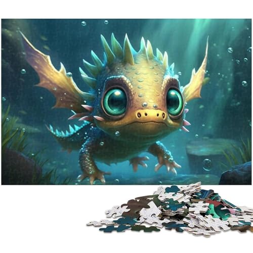 Niedliches Baby-Drachen-Puzzle, 1000 Teile, Holzpuzzle für Erwachsene, Heimdekoration und Urlaubsspaß, 50 x 75 cm / 19,68 x 29,52 Zoll Niedliches Baby-Drachen-Puzzle, 1000 Teile, Holzpuzzle für Erwachsene, Heimdekoration und Urlaubsspaß, 50 x 75 cm / 19,68 x 29,52 Zoll von JIANGENNF