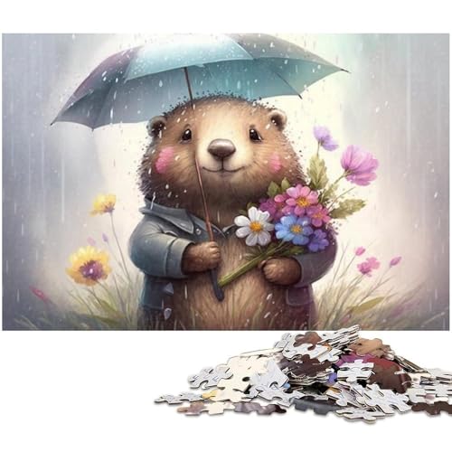 Otter hält Regenschirm-Puzzle 1000 Teile für Erwachsene. Schwierige Puzzles für Erwachsene. Herausforderndes Denkspiel – Entspannendes Spielzeug für Teenager. 26 x 38 cm / 10,23 x 14,96 Zoll Otter hält Regenschirm-Puzzle 1000 Teile für Erwachsene. Schwierige Puzzles für Erwachsene. Herausforderndes Denkspiel – Entspannendes Spielzeug für Teenager. 26 x 38 cm / 10,23 x 14,96 Zoll von JIANGENNF