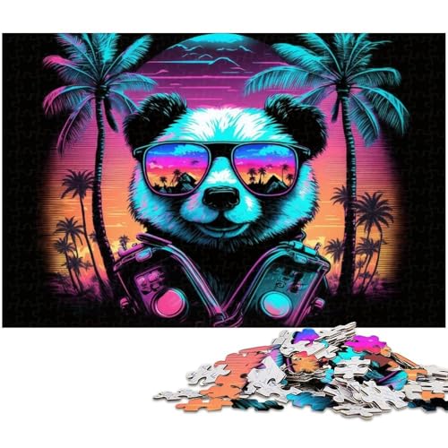 Panda-Puzzle, 1000 Teile, Holzpuzzle, DIY-Dekoration, Denksportaufgabe, für Erwachsene, Familie, 50 x 75 cm / 19,68 x 29,52 Zoll Panda-Puzzle, 1000 Teile, Holzpuzzle, DIY-Dekoration, Denksportaufgabe, für Erwachsene, Familie, 50 x 75 cm / 19,68 x 29,52 Zoll von JIANGENNF